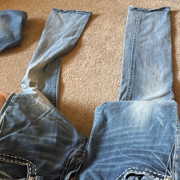 Rare Long tall miss me jeans from buckle 32 bling - Picture 2 of 4